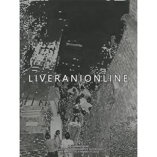 ST-08-07-1981 MILANO-CASTELLO SFORZESCO CONCERTO DI RENATO ZERO ALCUNI FAN CADONO DALLA BALAUSTRA MUORE UNA RAGAZZA TIZIANA CANESI E MOLTI FERITI NELLA FOTO I SOCCORSI PER I FERITI FOTO MARIO DOTTI-AG ALDO LIVERANI SAS