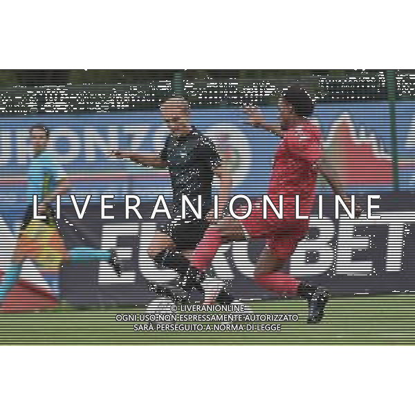 Lazio vs Triestina - Amichevole - Stadio Zandegiacomo - Auronzo di Cadore 21-07-2024 nella foto Isaksen e Bijleveld ©Federico Gaetano/AGENZIA ALDO LIVERANI SAS