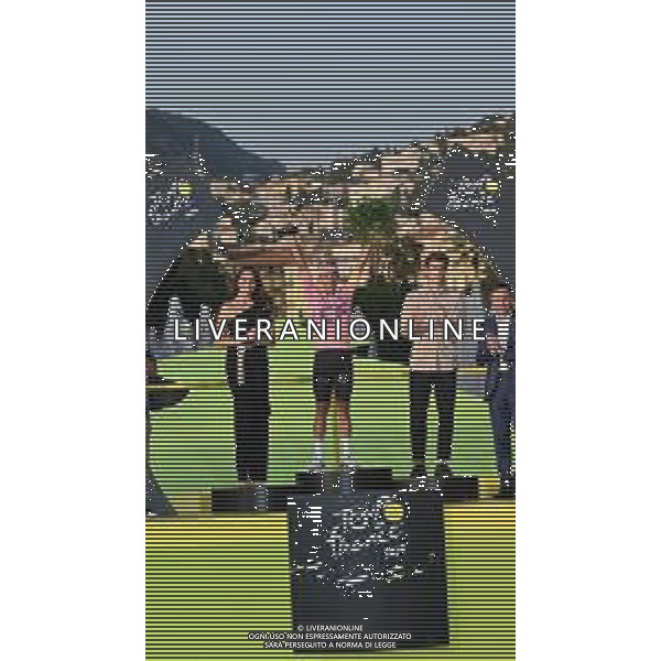 21-07-2024 Tour De France; Tappa 21 Monaco - Nice; 2024, Ef Education - Easypost; Carapaz Antonio, Richard Antonio; Lappartient, David; Nice; ©SIROTTI/AGENZIA ALDO LIVERANI SAS
