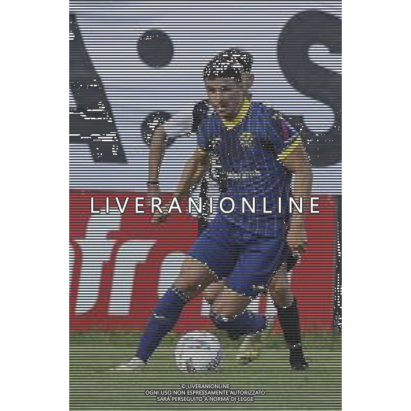 Dani Silva of Hellas Verona play the ball during Hellas Verona FC vs FC Rovereto, 2° Test Match, at Centro Sportivo \'La Pineta\' on Folgaria (TN), on July 21, 2024. (Photo by Davide Casentini)/AGENZIA ALDO LIVERANI SAS