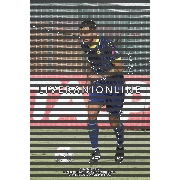 Federico Ceccerini of Hellas Verona play the ball during Hellas Verona FC vs FC Rovereto, 2° Test Match, at Centro Sportivo \'La Pineta\' on Folgaria (TN), on July 21, 2024. (Photo by Davide Casentini)/AGENZIA ALDO LIVERANI SAS