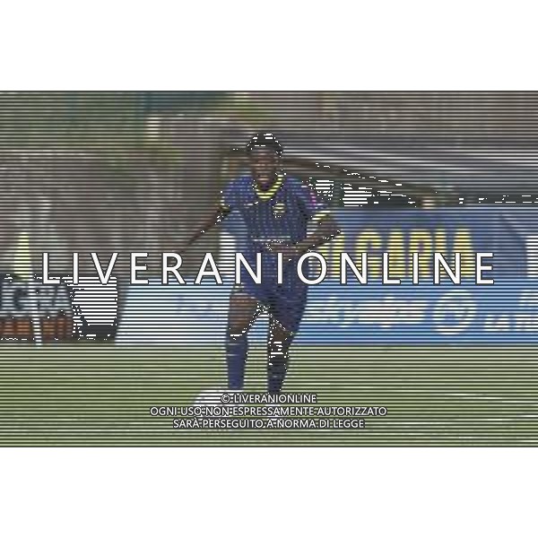 Alphadjo Cissè of Hellas Verona play the ball during Hellas Verona FC vs FC Rovereto, 2° Test Match, at Centro Sportivo \'La Pineta\' on Folgaria (TN), on July 21, 2024. (Photo by Davide Casentini)/AGENZIA ALDO LIVERANI SAS