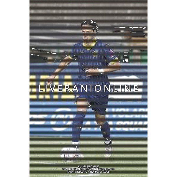 Daniele Ghilardi of Hellas Verona play the ball during Hellas Verona FC vs FC Rovereto, 2° Test Match, at Centro Sportivo \'La Pineta\' on Folgaria (TN), on July 21, 2024. (Photo by Davide Casentini)/AGENZIA ALDO LIVERANI SAS