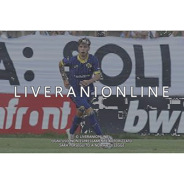 Davide Bragantini of Hellas Verona play the ball during Hellas Verona FC vs FC Rovereto, 2° Test Match, at Centro Sportivo \'La Pineta\' on Folgaria (TN), on July 21, 2024. (Photo by Davide Casentini)/AGENZIA ALDO LIVERANI SAS
