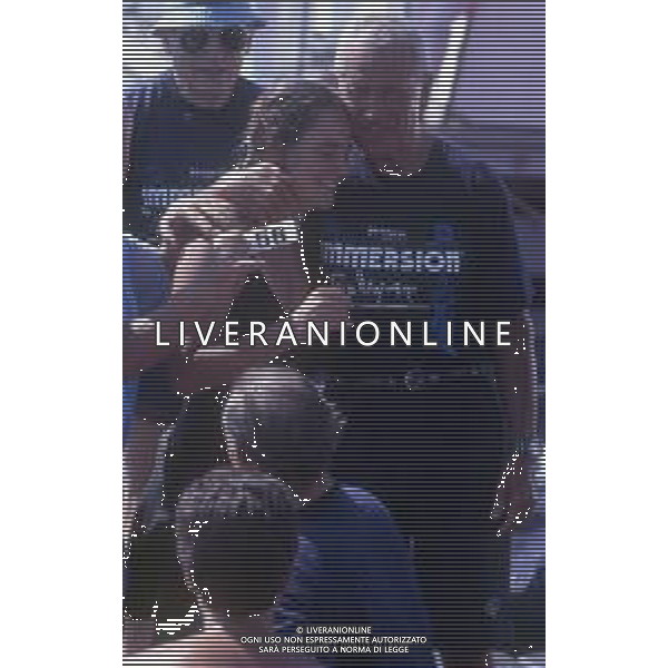 DIAP- RETROSPETTIVA ROSSANA MAIORCA APNEISTA NELLA FOTO ROSSANA MAIORCA NELL\'ANNO 1991 CON IL PADRE ENZO MAIORCA AG ALDO LIVERANI SAS