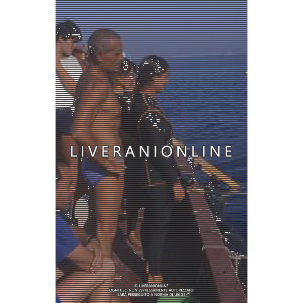 DIAP- RETROSPETTIVA ROSSANA MAIORCA APNEISTA NELLA FOTO ROSSANA MAIORCA CON IL PADRE ENZO MAIORCA AG ALDO LIVERANI SAS