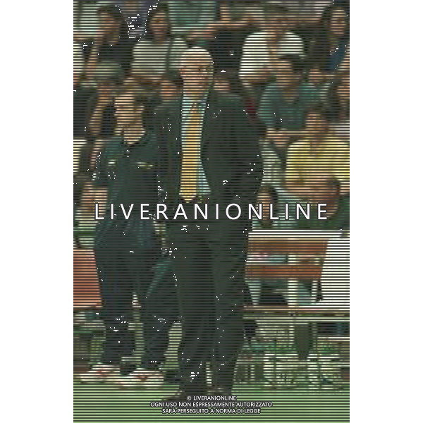 NEG-31-05-1998 SIENA WORLD LEAGUE ITALIA-OLANDA NELLA FOTO L\'ALLENATORE OLANDA TOON GERBRANDS AG ALDO LIVERANI SAS 