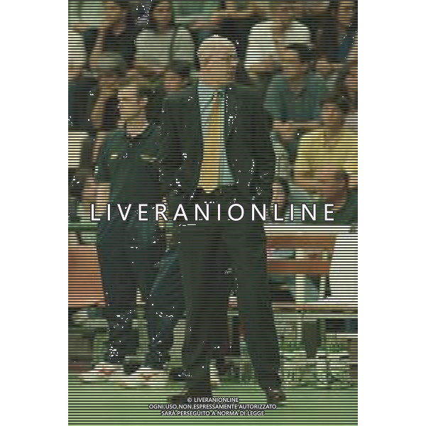 NEG-31-05-1998 SIENA WORLD LEAGUE ITALIA-OLANDA NELLA FOTO L\'ALLENATORE OLANDA TOON GERBRANDS AG ALDO LIVERANI SAS 