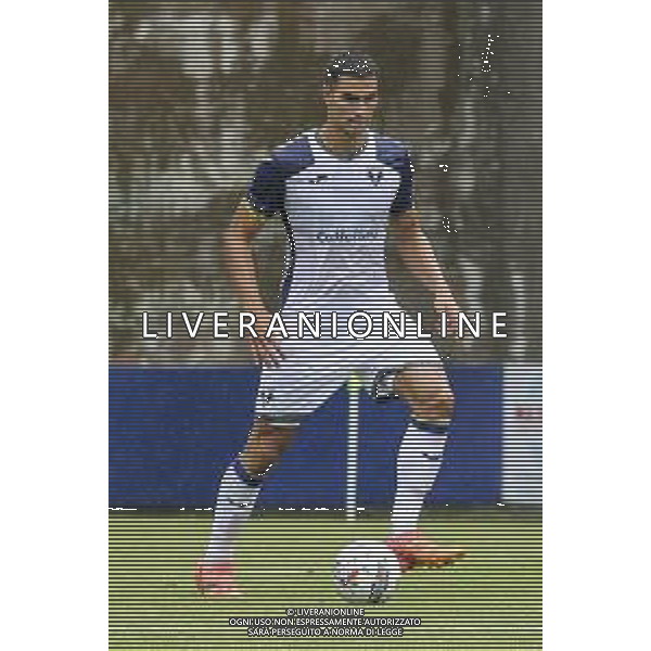 Diego Coppola of Hellas Verona play the ball during Hellas Verona FC vs Virtus Verona FC, 3° Test Match, at Centro Sportivo \'La Pineta\' on Folgaria (TN), on July 24, 2024. (Photo by Davide Casentini)/AG ALDO LIVERANI SAS
