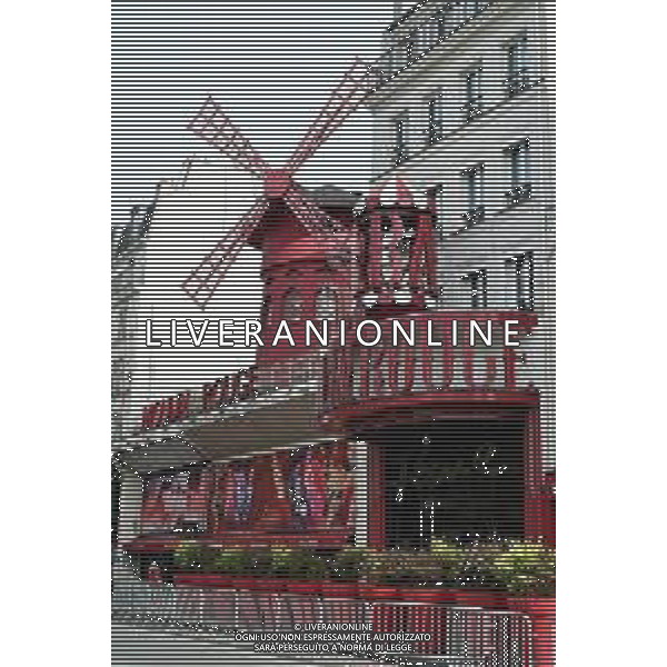 Parigi (FRA) 25-07-2024 Panoramiche della città nei giorni delle Olimpiadi nella foto Moulin Rouge foto Roberto Garavaglia/Agenzia Aldo Liverani sas
