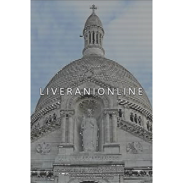 Parigi (FRA) 25-07-2024 Panoramiche della città nei giorni delle Olimpiadi nella foto un particolare della Basilica del Sacro Cuore a Montmartre foto Roberto Garavaglia/Agenzia Aldo Liverani sas