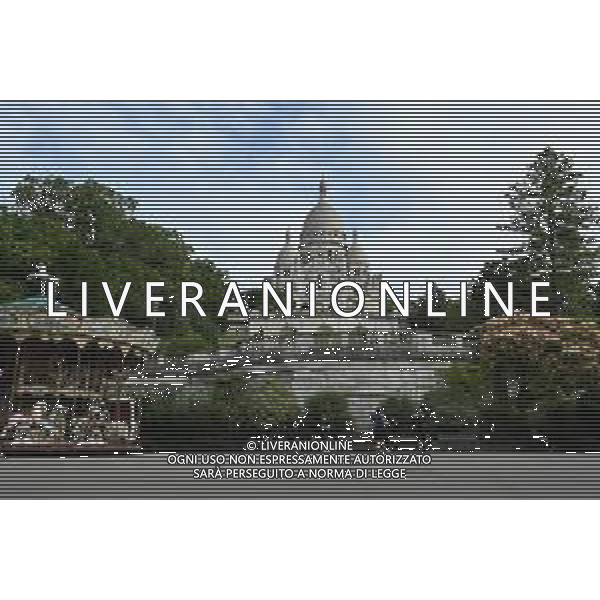 Parigi (FRA) 25-07-2024 Panoramiche della città nei giorni delle Olimpiadi nella foto Basilica del Sacro Cuore a Montmartre foto Roberto Garavaglia/Agenzia Aldo Liverani sas