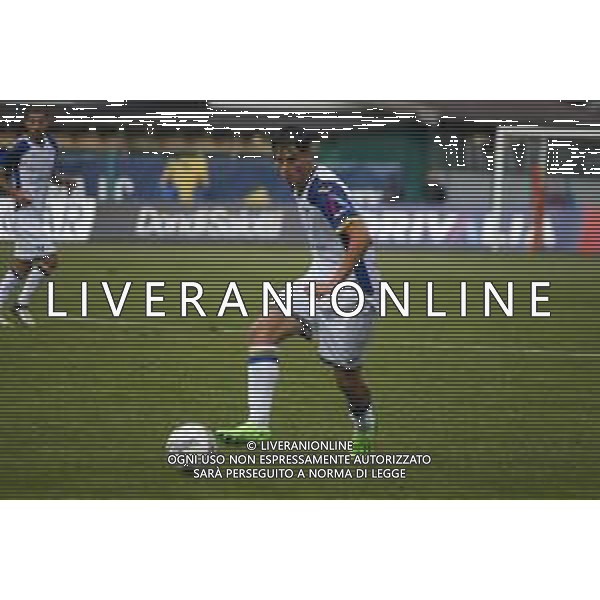Davide De Batttisti of Hellas Verona play the ball during Hellas Verona FC vs Virtus Verona FC, 3° Test Match, at Centro Sportivo \'La Pineta\' on Folgaria (TN), on July 24, 2024. (Photo by Davide Casentini)/AG ALDO LIVERANI SAS