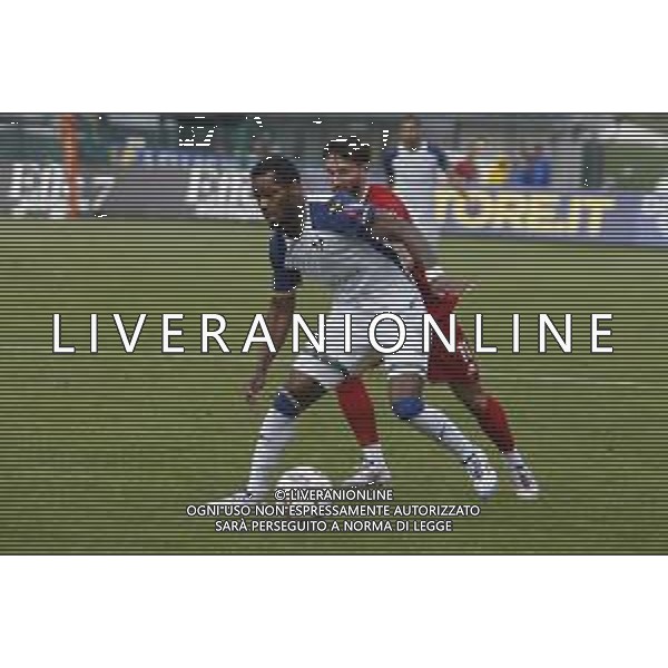 Jayden Braaf of Hellas Verona FC battle for the ball during Hellas Verona FC vs Virtus Verona FC, 3° Test Match, at Centro Sportivo \'La Pineta\' on Folgaria (TN), on July 24, 2024. (Photo by Davide Casentini)/AG ALDO LIVERANI SAS