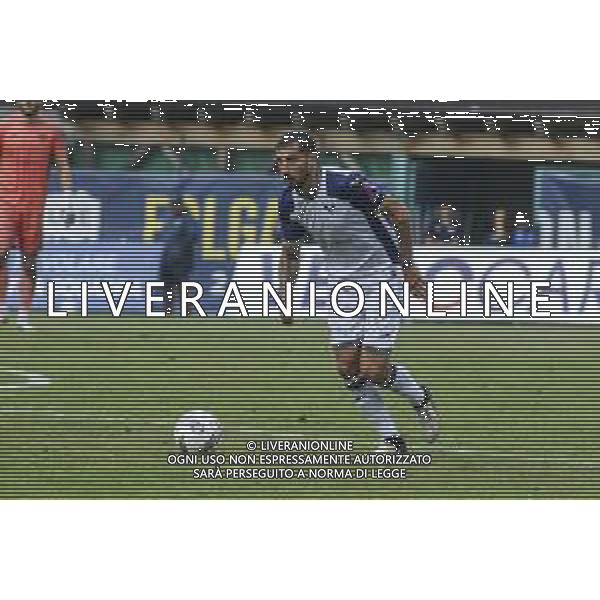 Federico Ceccerini of Hellas Verona play the ball during Hellas Verona FC vs Virtus Verona FC, 3° Test Match, at Centro Sportivo \'La Pineta\' on Folgaria (TN), on July 24, 2024. (Photo by Davide Casentini)/AG ALDO LIVERANI SAS