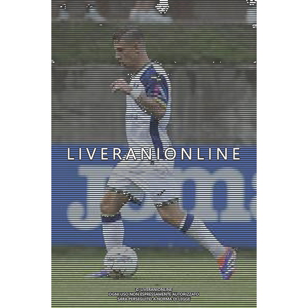 Tomas Suslov of Hellas Verona play the ball during Hellas Verona FC vs Virtus Verona FC, 3° Test Match, at Centro Sportivo \'La Pineta\' on Folgaria (TN), on July 24, 2024. (Photo by Davide Casentini)/AG ALDO LIVERANI SAS
