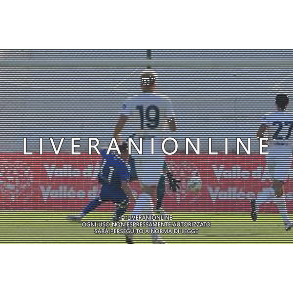 Chatillon (Ao) 25.07.2024 Stadio E.Brunod ©Manuela Viganti/Agenzia Aldo Liverani Cagliari vs Como Amichevole Precampionato stagione 2024/2025 Nella foto: gol andrea belotti ©Viganti/AG ALDO LIVERANI SAS