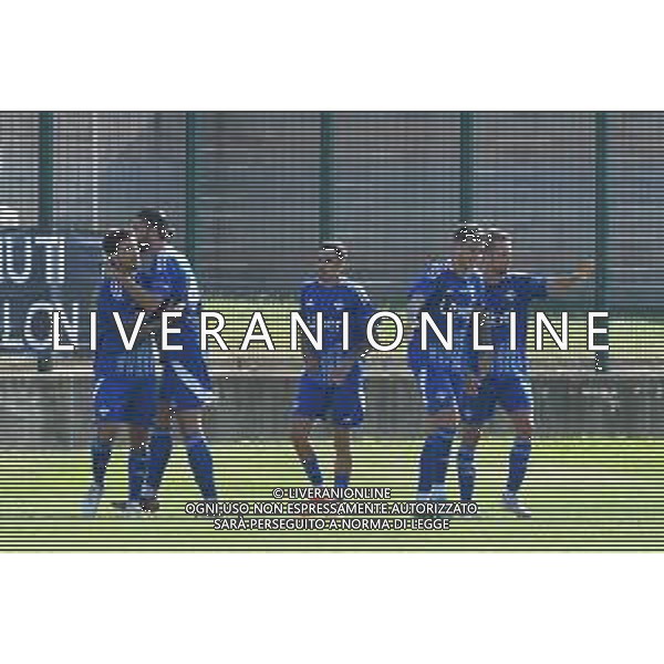Chatillon (Ao) 25.07.2024 Stadio E.Brunod ©Manuela Viganti/Agenzia Aldo Liverani Cagliari vs Como Amichevole Precampionato stagione 2024/2025 Nella foto: esultanza como dopo il gol di patrick cutrone ©Viganti/AG ALDO LIVERANI SAS