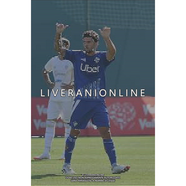 Chatillon (Ao) 25.07.2024 Stadio E.Brunod ©Manuela Viganti/Agenzia Aldo Liverani Cagliari vs Como Amichevole Precampionato stagione 2024/2025 Nella foto: patrick cutrone ©VIGANTI/AG ALDO LIVERANI SAS