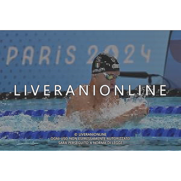 Olimpiadi Parigi 2024 - nuoto Nuoto semifinale 100m rana maschile nella foto Ludovico Viberti Parigi 27-07-2024 Arena Parigi La Defense foto Roberto Garavaglia/Agenzia Aldo Liverani sas