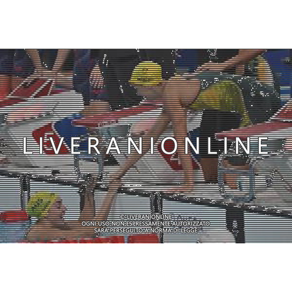 Olimpiadi Parigi 2024 - nuoto Nuoto finale 4x100m stile libero femminile nella foto esultanza Australia per la medaglia d\'oro Parigi 27-07-2024 Arena Parigi La Defense foto Roberto Garavaglia/Agenzia Aldo Liverani sas