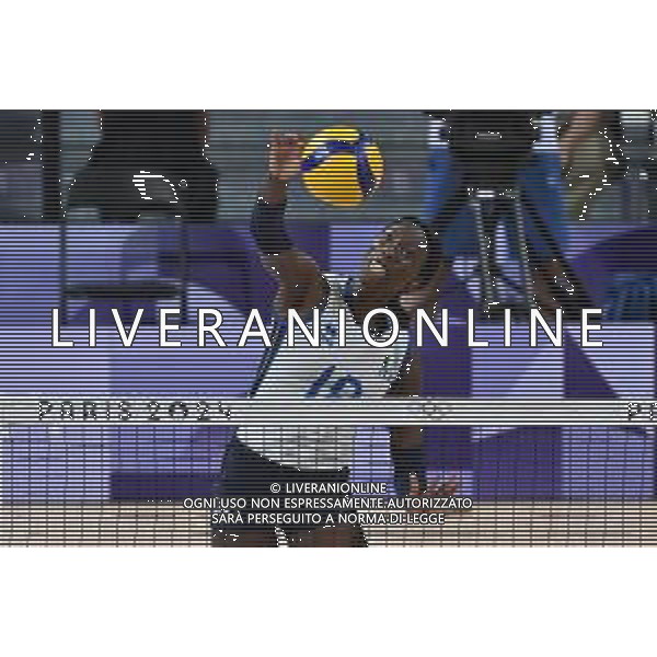 Olimpiadi Parigi 2024 - volley femminile Italia vs Repubblica Dominicana nella foto Paola Egonu (Italia) Parigi 28-07-2024 Parigi Sud Arena 1 Turno preliminare - Girone C foto Roberto Garavaglia/Agenzia Aldo Liverani sas