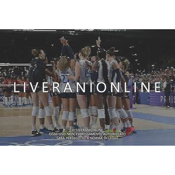 Olimpiadi Parigi 2024 - volley femminile Italia vs Repubblica Dominicana nella foto esultanza finale Italia Parigi 28-07-2024 Parigi Sud Arena 1 Turno preliminare - Girone C foto Roberto Garavaglia/Agenzia Aldo Liverani sas