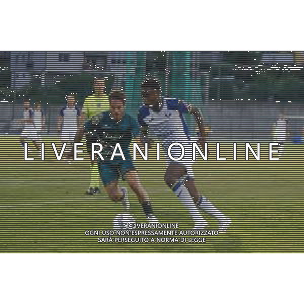 Alphadjo Cissè of Hellas Verona play the ball during Hellas Verona FC vs Feralpisalò FC, 4° Test Match, at stadio "Quercia" in Rovereto (TN), on July 27, 2024. (Photo by Davide Casentini)/AGENZIA ALDO LIVERANI SAS