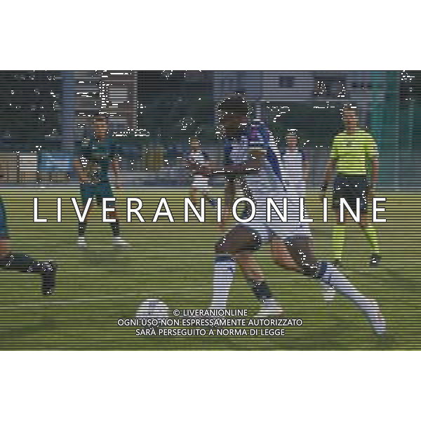 Alphadjo Cissè of Hellas Verona play the ball during Hellas Verona FC vs Feralpisalò FC, 4° Test Match, at stadio "Quercia" in Rovereto (TN), on July 27, 2024. (Photo by Davide Casentini)/AGENZIA ALDO LIVERANI SAS