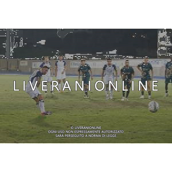 Tomas Suslov of Hellas Verona scores a goal on penalty during Hellas Verona FC vs Feralpisalò FC, 4° Test Match, at stadio "Quercia" in Rovereto (TN), on July 27, 2024. (Photo by Davide Casentini)/AGENZIA ALDO LIVERANI SAS