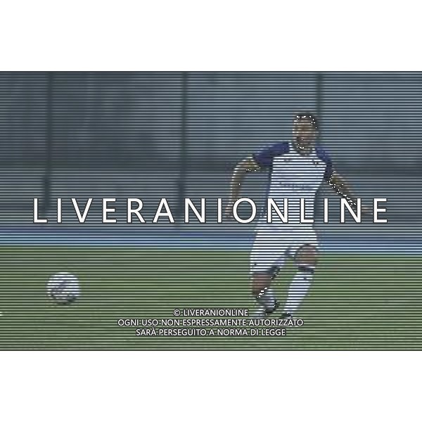 Federico Ceccerini of Hellas Verona play the ball during Hellas Verona FC vs Feralpisalò FC, 4° Test Match, at stadio "Quercia" in Rovereto (TN), on July 27, 2024. (Photo by Davide Casentini)/AGENZIA ALDO LIVERANI SAS