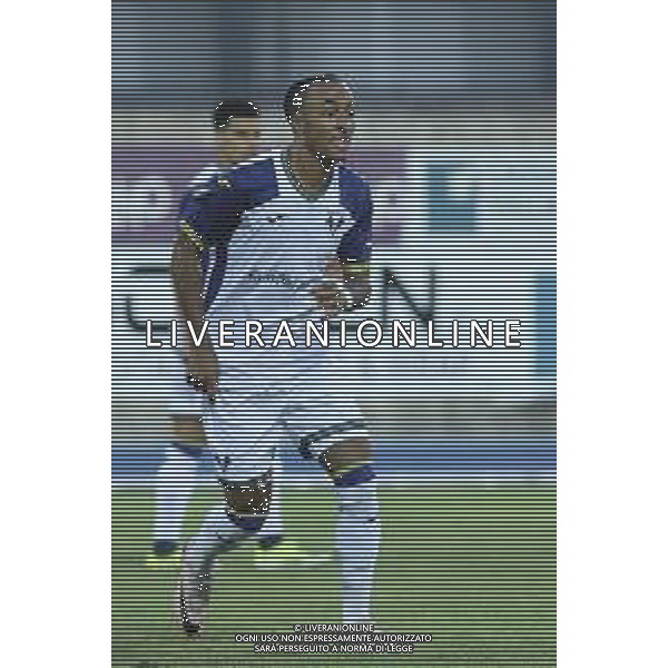 Dailon Livramento of Hellas Verona FC play the ball during Hellas Verona FC vs Feralpisalò FC, 4° Test Match, at stadio "Quercia" in Rovereto (TN), on July 27, 2024. (Photo by Davide Casentini)/AGENZIA ALDO LIVERANI SAS