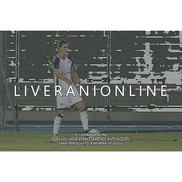 Daniele Ghilardi of Hellas Verona play the ball during Hellas Verona FC vs Feralpisalò FC, 4° Test Match, at stadio "Quercia" in Rovereto (TN), on July 27, 2024. (Photo by Davide Casentini)/AGENZIA ALDO LIVERANI SAS