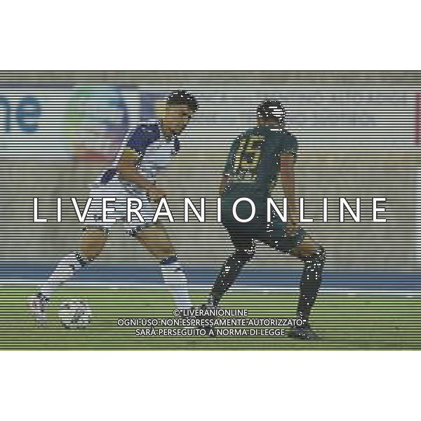 Abdou Harroui of Hellas Verona competes for the ball during Hellas Verona FC vs Feralpisalò FC, 4° Test Match, at stadio "Quercia" in Rovereto (TN), on July 27, 2024. (Photo by Davide Casentini)/AGENZIA ALDO LIVERANI SAS