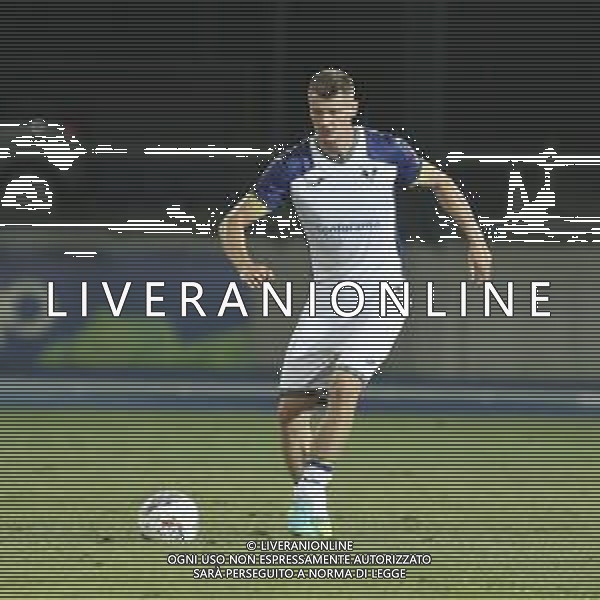 Pawel Dawidowicz of Hellas Verona play the ball during Hellas Verona FC vs Feralpisalò FC, 4° Test Match, at stadio "Quercia" in Rovereto (TN), on July 27, 2024. (Photo by Davide Casentini)/AGENZIA ALDO LIVERANI SAS