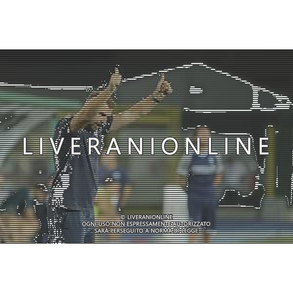 Paolo Zanetti Head Coach of Hellas Verona gestures during Hellas Verona FC vs Feralpisalò FC, 4° Test Match, at stadio "Quercia" in Rovereto (TN), on July 27, 2024. (Photo by Davide Casentini)/AGENZIA ALDO LIVERANI SAS