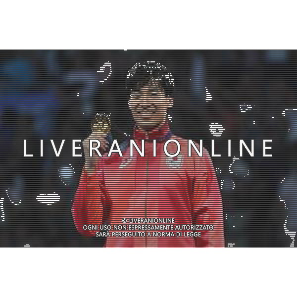 Olimpiadi Parigi 2024 - Scherma nella foto Koki Kano (JPN) con la medaglia d\'oro Parigi (FRA) 28-07-2024 Grand Palais Finale per il primo posto medaglia d\'oro spada maschile individuale foto Roberto Garavaglia/Agenzia Aldo Liverani sas