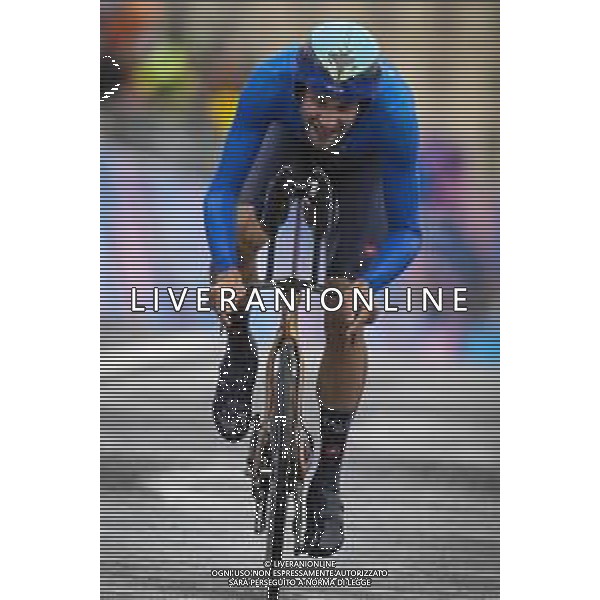 Filippo Ganna, Italia, medaglia d’argento Ciclismo Crono su Strada Olimpiadi Parigi (Francia) 27.07.2024 Agenzia ALDO LIVERANI SAS