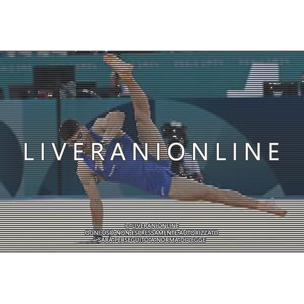 Olimpiadi Parigi 2024 - Ginnastica Artistica maschile nella foto Yumin Abbadini (ITA) Parigi (FRA) 29-07-2024 Arena Bercy Ginnastica Artistica finale a squadre maschile foto Roberto Garavaglia/Agenzia Aldo Liverani sas
