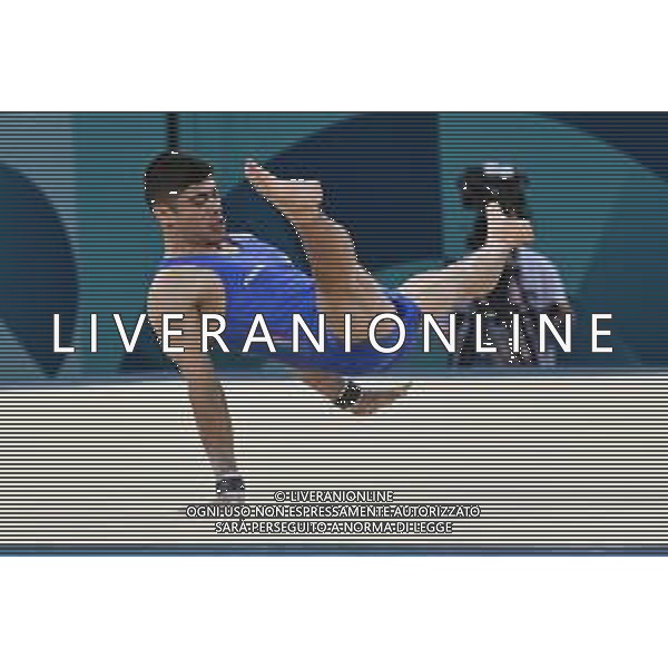 Olimpiadi Parigi 2024 - Ginnastica Artistica maschile nella foto Yumin Abbadini (ITA) Parigi (FRA) 29-07-2024 Arena Bercy Ginnastica Artistica finale a squadre maschile foto Roberto Garavaglia/Agenzia Aldo Liverani sas