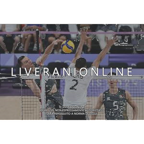 Olimpiadi Parigi 2024 - Pallavolo M nella foto Yuri Romanò (Italia) Parigi (FRA) 30-07-2024 Arena Parigi Sud Italia vs Egitto Pallavolo maschile turno preliminare - Gruppo B foto Roberto Garavaglia/Agenzia Aldo Liverani sas