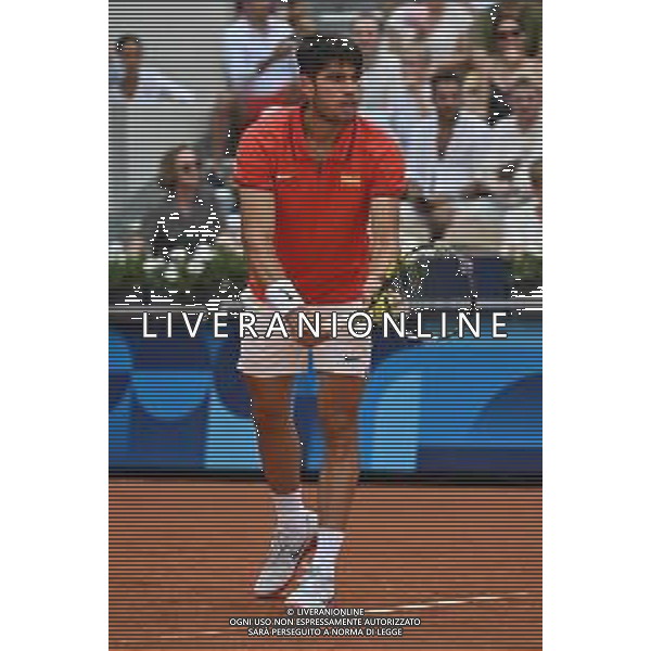 Olimpiadi Parigi 2024 - Tennis nella foto Carlos Alcaraz (SPA) Parigi (FRA) 30-07-2024 Stadio Roland Garros Rafael Nadal (SPA) e Carlos Alcaraz (SPA) impegnati nell\'incontro del secondo turno del tabellone del doppio maschile foto Roberto Garavaglia/Agenzia Aldo Liverani sas