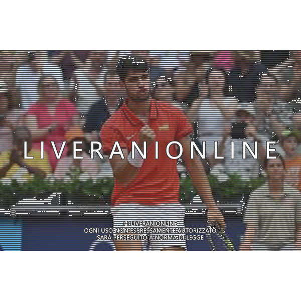 Olimpiadi Parigi 2024 - Tennis nella foto Carlos Alcaraz (SPA) Parigi (FRA) 30-07-2024 Stadio Roland Garros Rafael Nadal (SPA) e Carlos Alcaraz (SPA) impegnati nell\'incontro del secondo turno del tabellone del doppio maschile foto Roberto Garavaglia/Agenzia Aldo Liverani sas