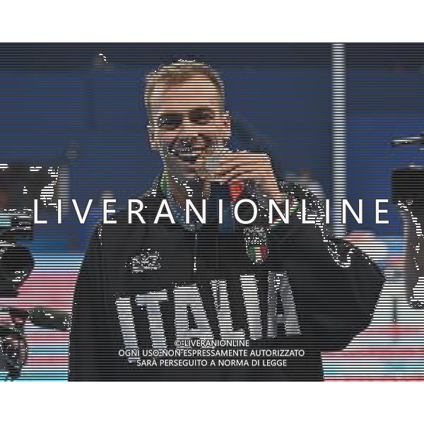 Olimpiadi Parigi 2024 - Nuoto nella foto Gregorio Paltrinieri (ITA) con la medaglia di bronzo Parigi (FRA) 30-07-2024 Arena La Defense Finale degli 800m stile libero maschile foto Roberto Garavaglia/Agenzia Aldo Liverani sas