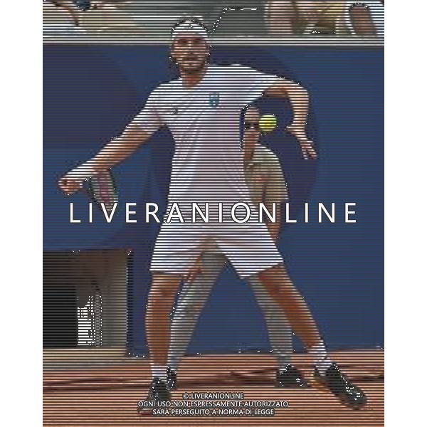Olimpiadi Parigi 2024 - Tennis nella foto Stefanos Tsitsipas (GRE) Parigi (FRA) 31-07-2024 Stadio Roland Garros Incontro tra Stefanos Tsitsipas (GRE) e Sebastian Baez (ARG) Terzo turno tabellone singolare maschile foto Roberto Garavaglia/Agenzia Aldo Liverani sas