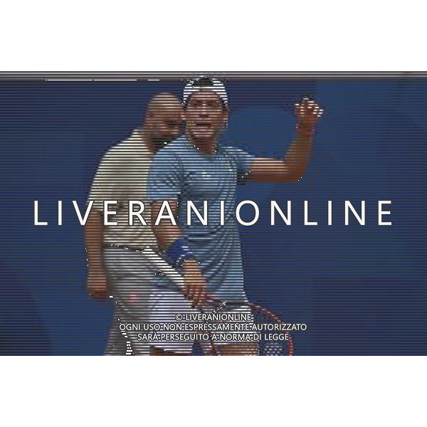 Olimpiadi Parigi 2024 - Tennis nella foto Sebastian Baez (ARG) Parigi (FRA) 31-07-2024 Stadio Roland Garros Incontro tra Stefanos Tsitsipas (GRE) e Sebastian Baez (ARG) Terzo turno tabellone singolare maschile foto Roberto Garavaglia/Agenzia Aldo Liverani sas
