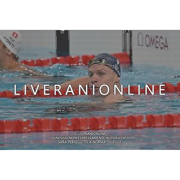 Olimpiadi Parigi 2024 - Nuoto nella foto Leon Marchand (FRA) dopo la vittoria della medaglia d\'oro Parigi (FRA) 31-07-2024 Arena La Defense Finale dei 200m farfalla maschile foto Roberto Garavaglia/Agenzia Aldo Liverani sas
