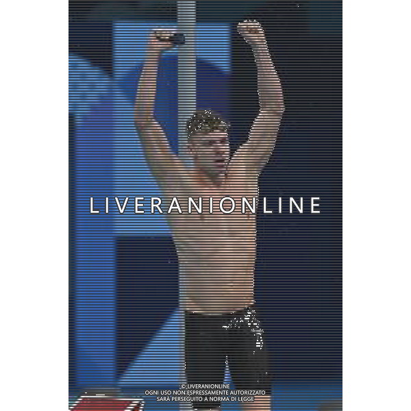 Olimpiadi Parigi 2024 - Nuoto nella foto Leon Marchand (FRA) vince la medaglia d\'oro Parigi (FRA) 31-07-2024 Arena La Defense Finale dei 200m rana maschile foto Roberto Garavaglia/Agenzia Aldo Liverani sas