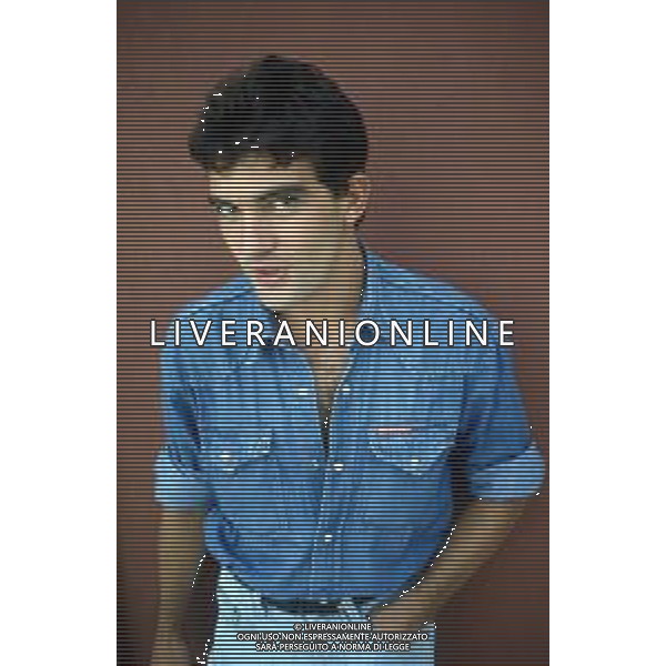 DIAP-RETROSPETTIVA ANTONIO BANDERAS ATTORE NELLA FOTO ANTONIO BANDERAS A VENEZIA NELL\'ANNO 1985 FOTO RENATO LANI-AG ALDO LIVERANI SAS 