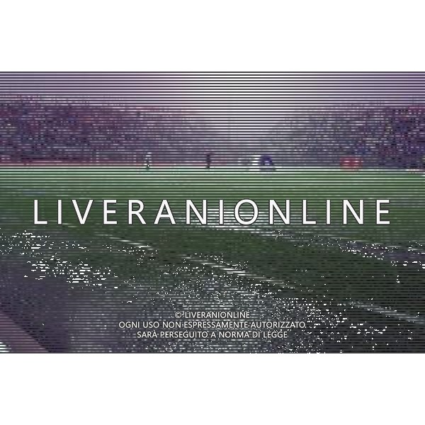 PERUGIA - JUVENTUS CAMPIONATO CALCIO SERIE A - 14 MAGGIO 2000 NELLA FOTO IL CAMPO ALLAGATO DOPO UN FORTE TEMPORALE ©AGENZIA ALDO LIVERANI SAS